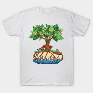 Trees Drink from the Water Table - Climate Art! T-Shirt